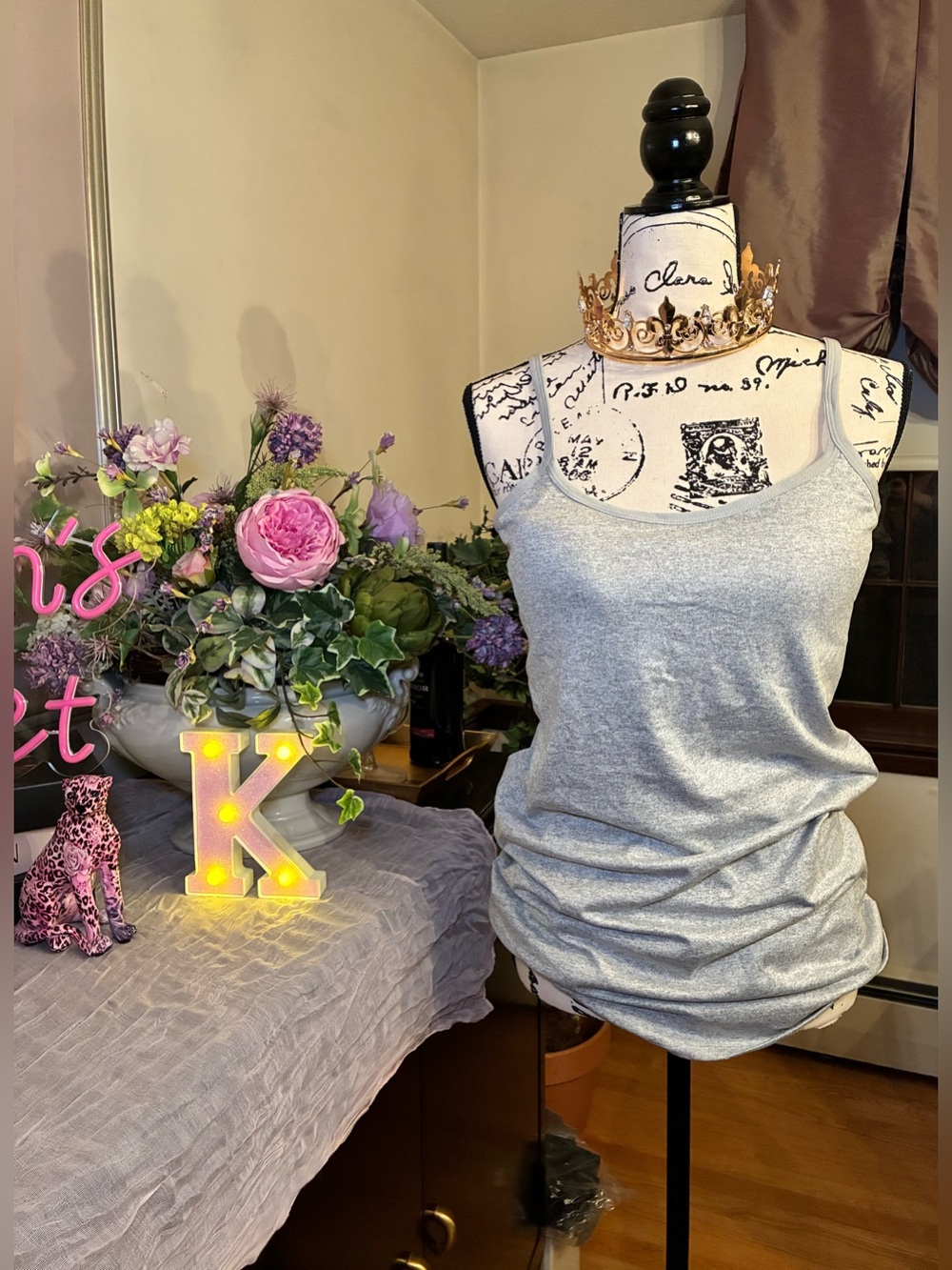 NWT 3-Pack Women’s Seamless Padded Cami Tank Tops Gray White Black Plus Size 4X - Picture 4 of 15